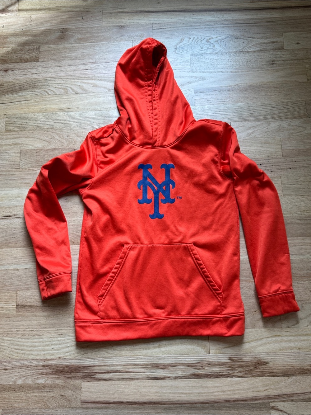 Genuine Merchandise Orange Hoodie with Blue Logo - Youth